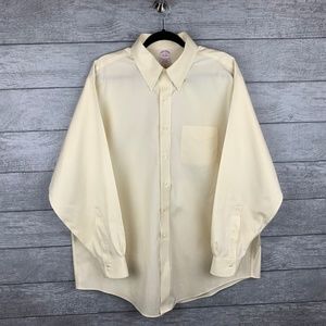 Brooks Brothers Pale Yellow Button Down Shirt